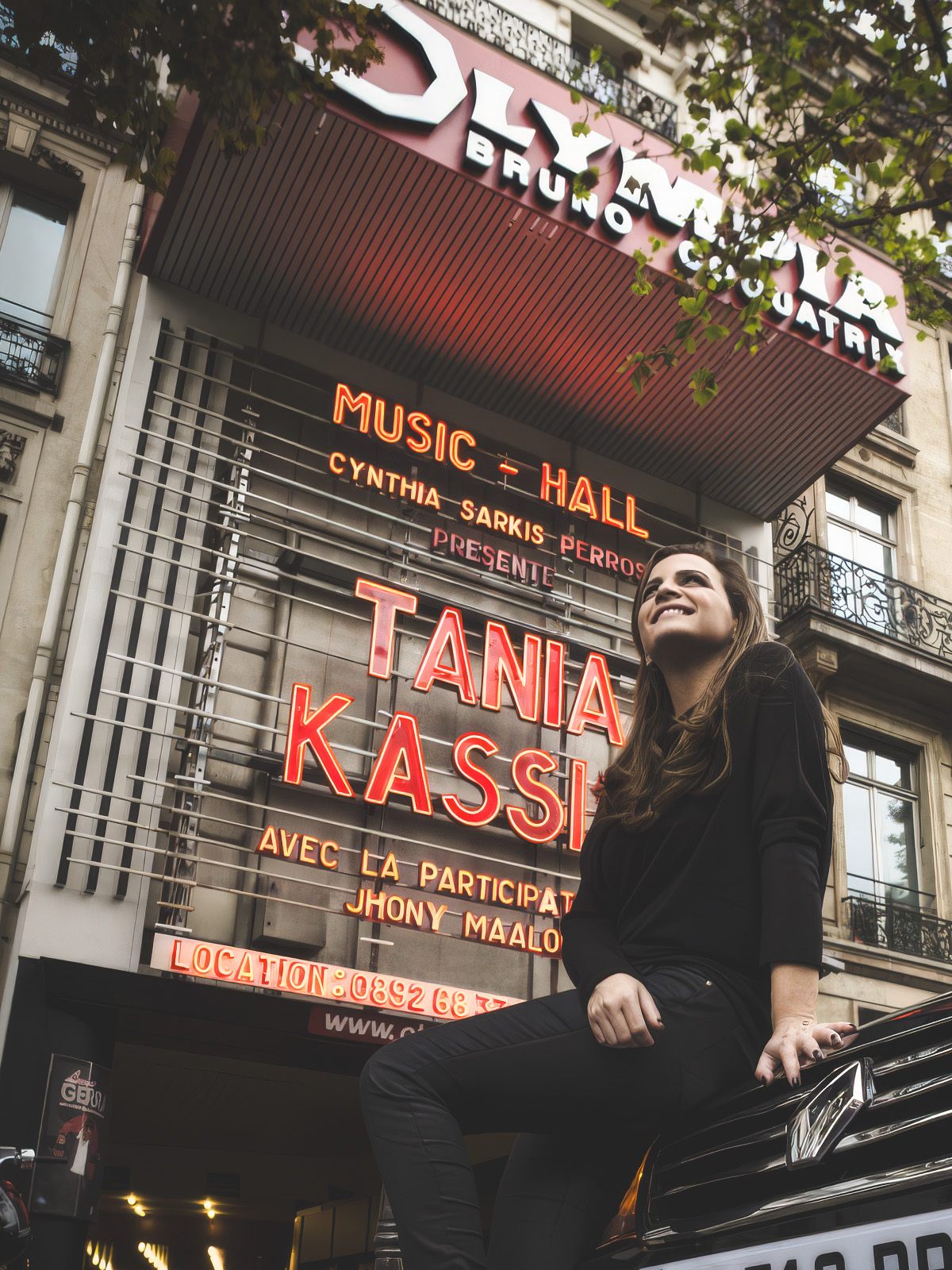 Tania Kassis performing on an international stage.