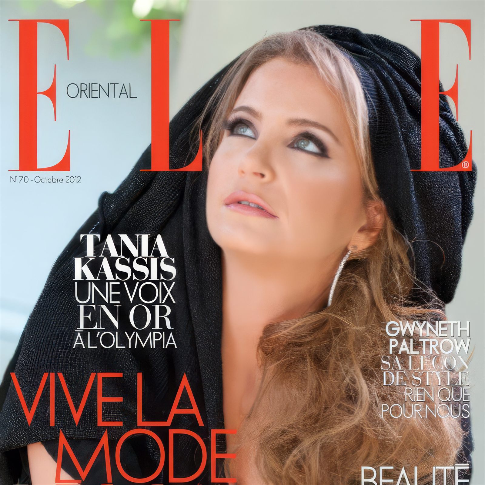 Tania Kassis on the cover of ELLE magazine — Lebanese soprano in the press.